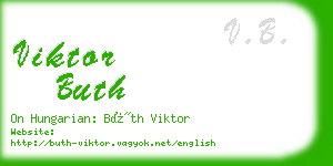 viktor buth business card